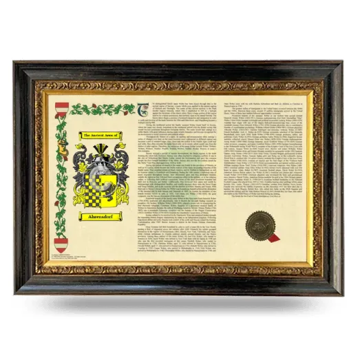 Ahrensdorf Armorial Landscape Framed - Heirloom