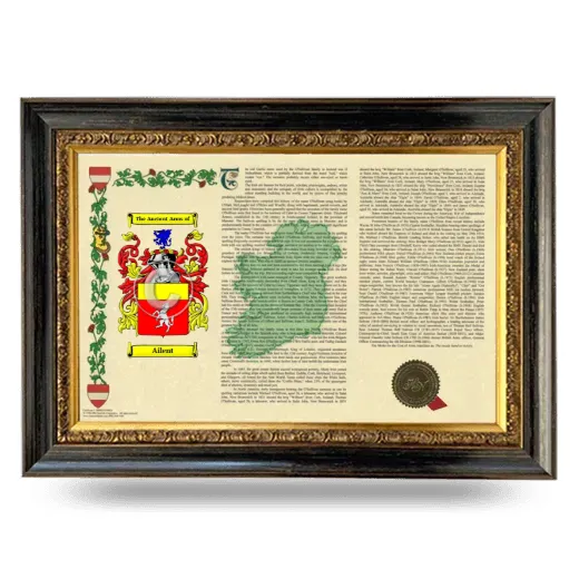 Ailent Armorial Landscape Framed - Heirloom