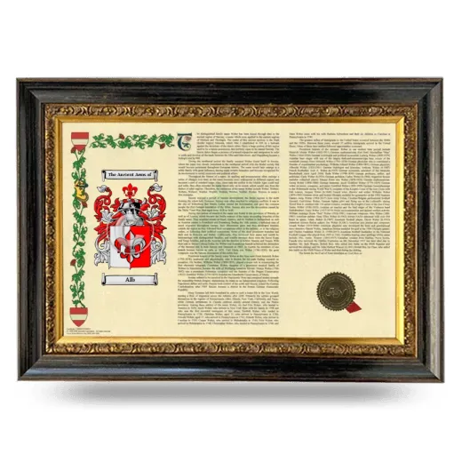 Alb Armorial Landscape Framed - Heirloom