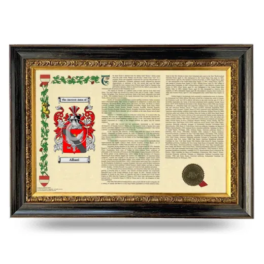 Albari Armorial Landscape Framed - Heirloom
