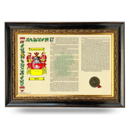 Albert Armorial Landscape Framed - Heirloom