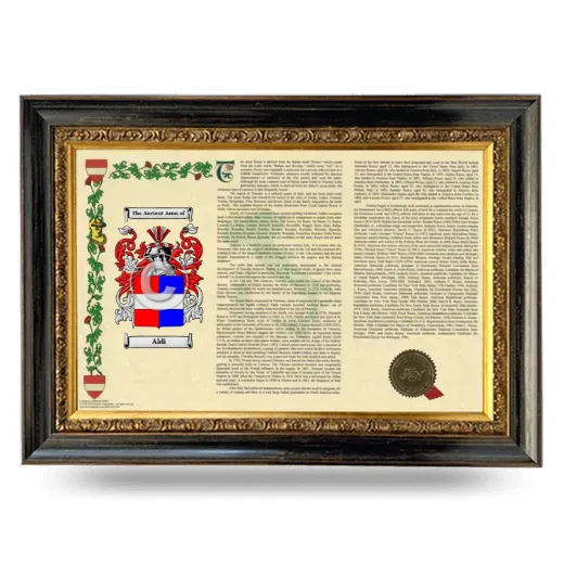 Aldi Armorial Landscape Framed - Heirloom