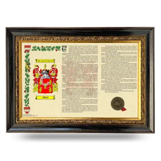 Alfred Armorial Landscape Framed - Heirloom