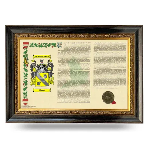 Algate Armorial Landscape Framed - Heirloom