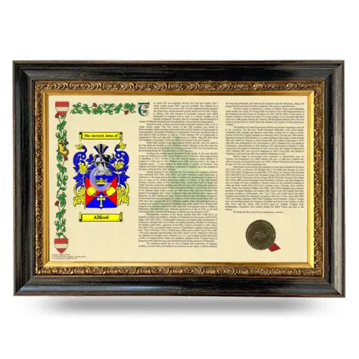 Allfred Armorial Landscape Framed - Heirloom