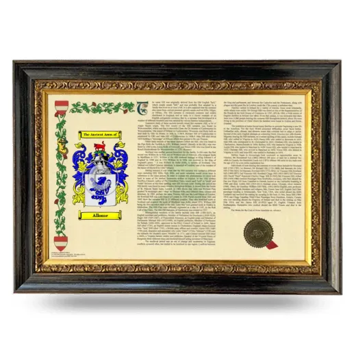 Allome Armorial Landscape Framed - Heirloom