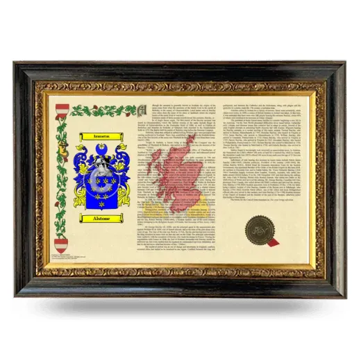 Alstone Armorial Landscape Framed - Heirloom