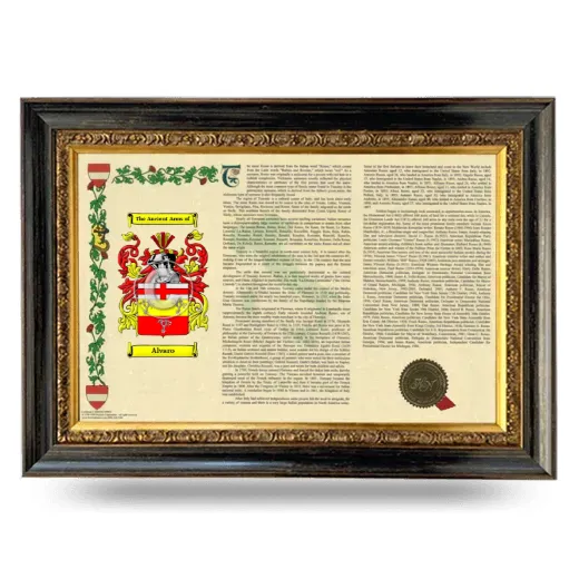 Alvaro Armorial Landscape Framed - Heirloom