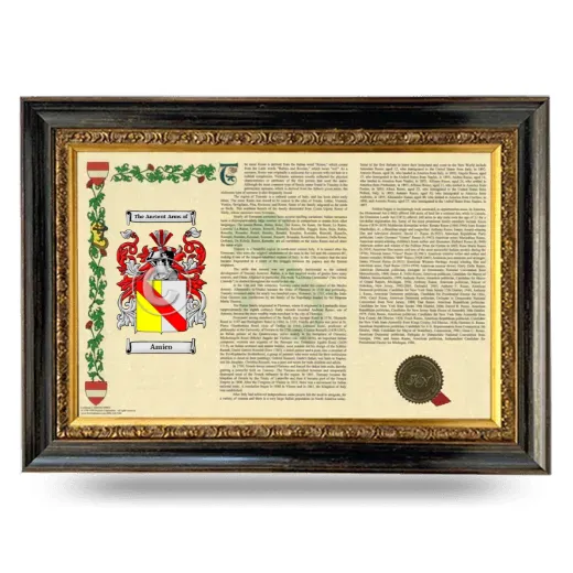 Amico Armorial Landscape Framed - Heirloom