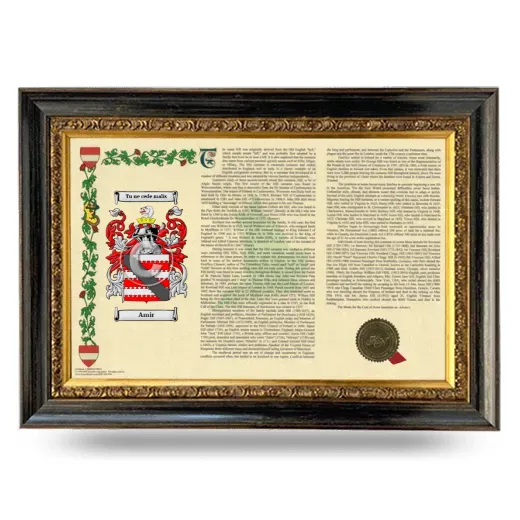 Amir Armorial Landscape Framed - Heirloom