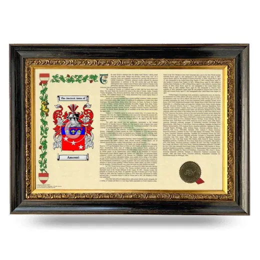 Amouri Armorial Landscape Framed - Heirloom