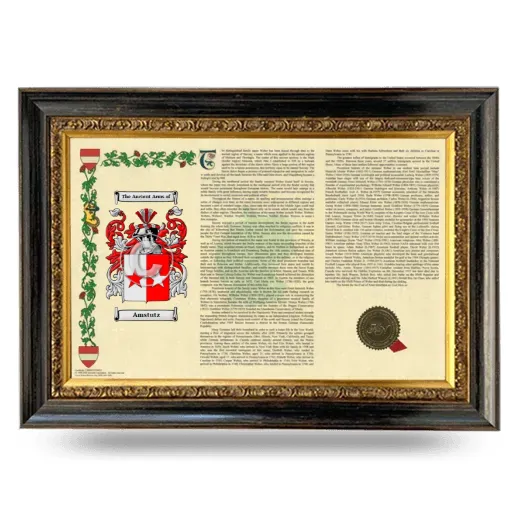 Amstutz Armorial Landscape Framed - Heirloom