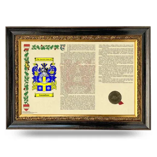 Amundson Armorial Landscape Framed - Heirloom
