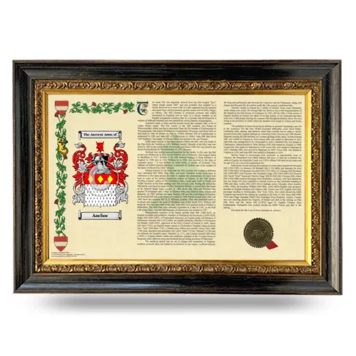 Anchor Armorial Landscape Framed - Heirloom