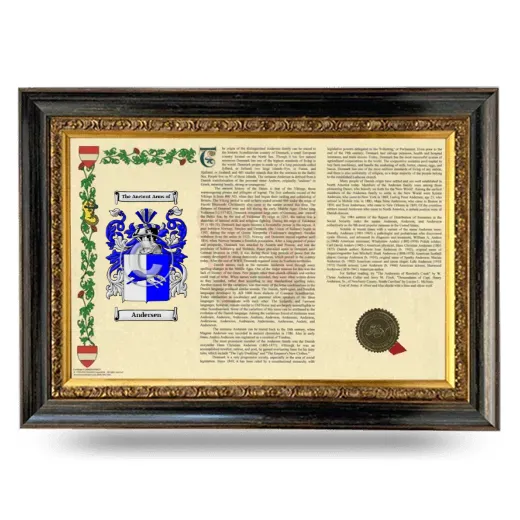Andersen Armorial Landscape Framed - Heirloom