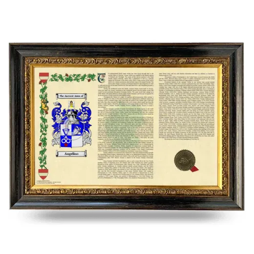 Angelino Armorial Landscape Framed - Heirloom