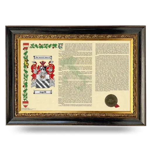 Angelli Armorial Landscape Framed - Heirloom