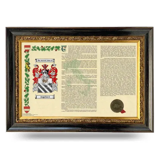 Angelucci Armorial Landscape Framed - Heirloom