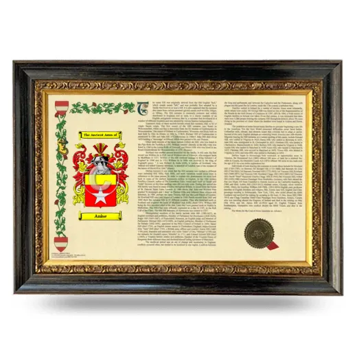 Anise Armorial Landscape Framed - Heirloom