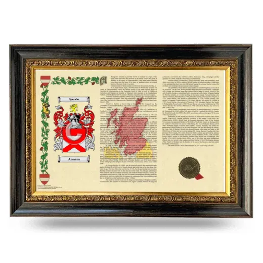 Annam Armorial Landscape Framed - Heirloom
