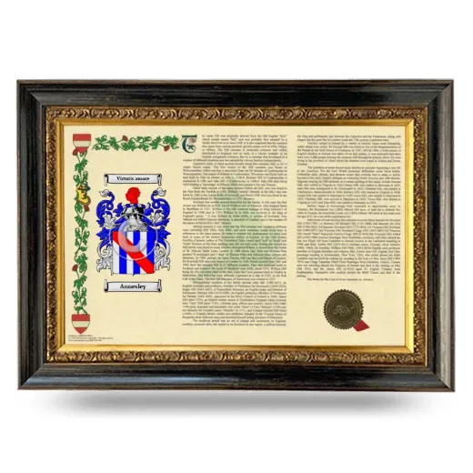 Annesley Armorial Landscape Framed - Heirloom