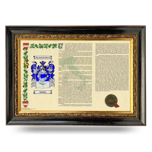 Antony Armorial Landscape Framed - Heirloom