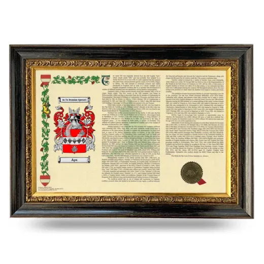 Aps Armorial Landscape Framed - Heirloom