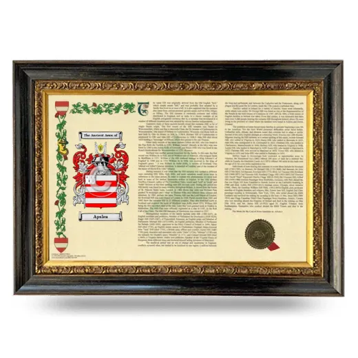 Apslea Armorial Landscape Framed - Heirloom