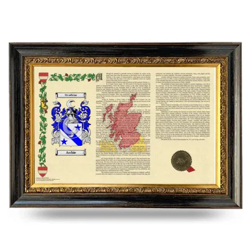 Archie Armorial Landscape Framed - Heirloom