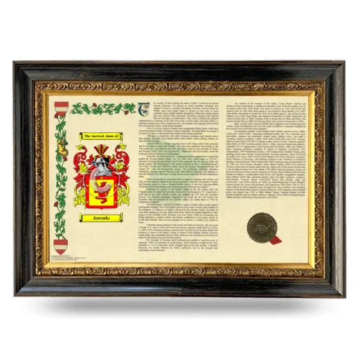 Arevalo Armorial Landscape Framed - Heirloom