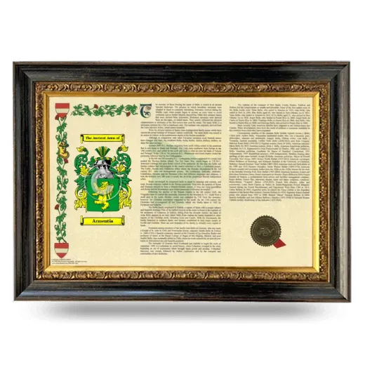 Armentia Armorial Landscape Framed - Heirloom