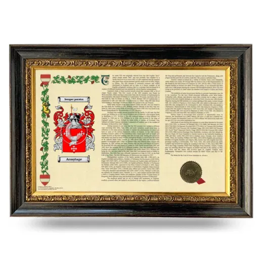 Armytage Armorial Landscape Framed - Heirloom