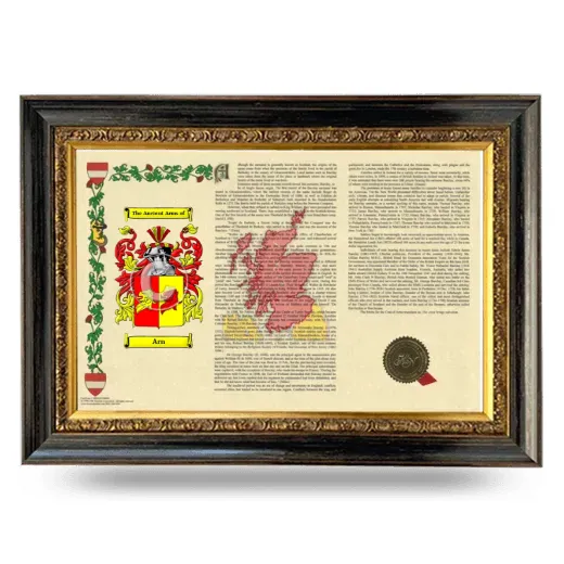 Arn Armorial Landscape Framed - Heirloom