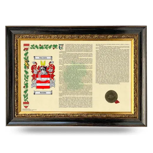 Arnem Armorial Landscape Framed - Heirloom