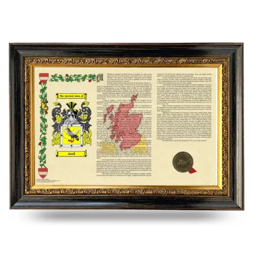 Arril Armorial Landscape Framed - Heirloom