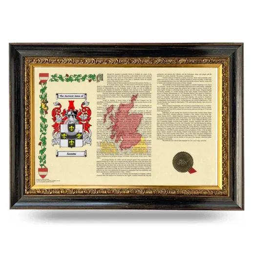 Arrow Armorial Landscape Framed - Heirloom