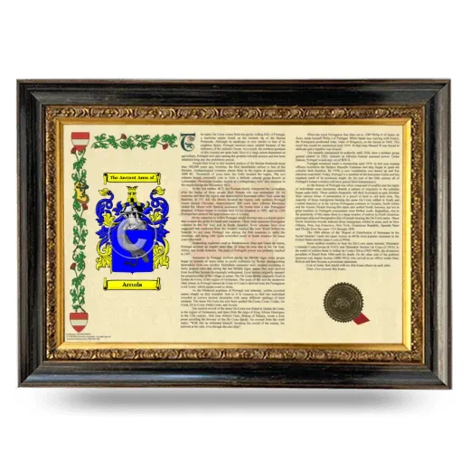 Arruda Armorial Landscape Framed - Heirloom