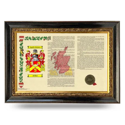 Arthur Armorial Landscape Framed - Heirloom