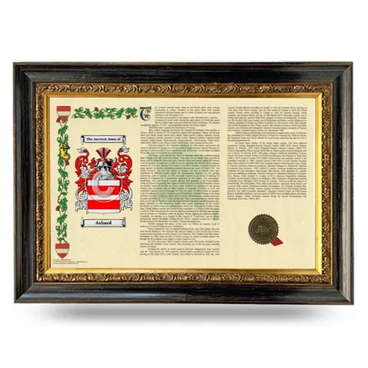 Ashard Armorial Landscape Framed - Heirloom