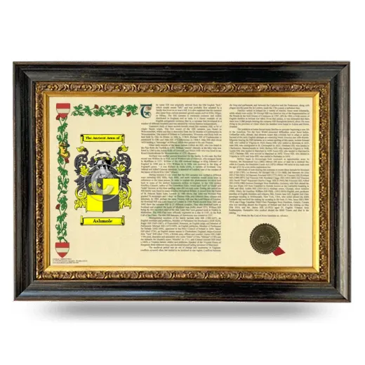 Ashmole Armorial Landscape Framed - Heirloom