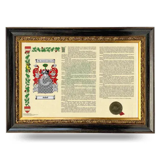 Askel Armorial Landscape Framed - Heirloom
