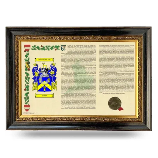 Aton Armorial Landscape Framed - Heirloom