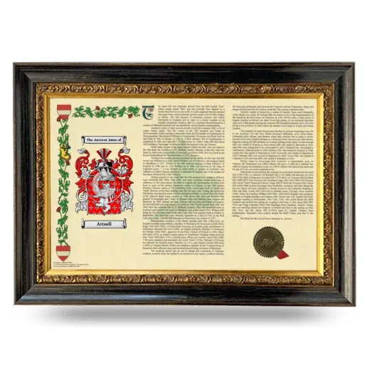 Attrell Armorial Landscape Framed - Heirloom