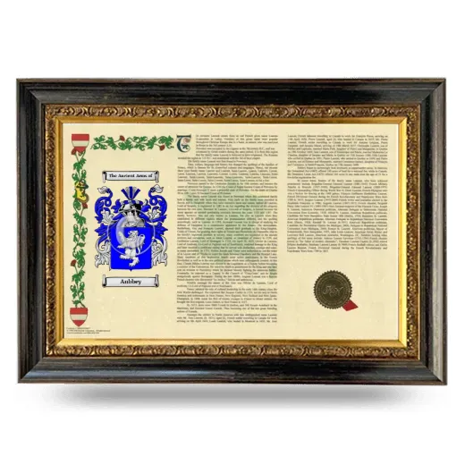 Aubbey Armorial Landscape Framed - Heirloom