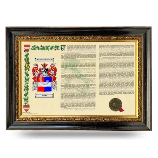 Auda Armorial Landscape Framed - Heirloom