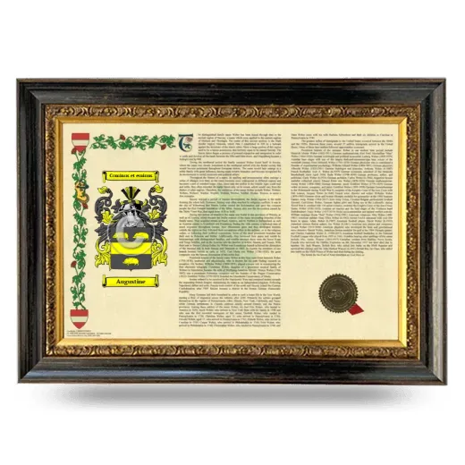 Augustine Armorial Landscape Framed - Heirloom