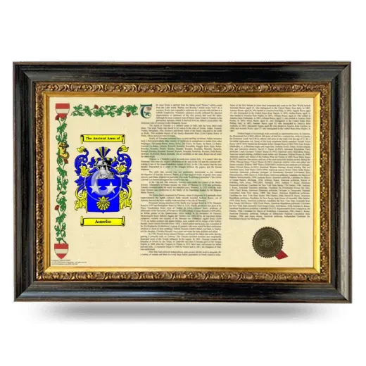 Aurelio Armorial Landscape Framed - Heirloom