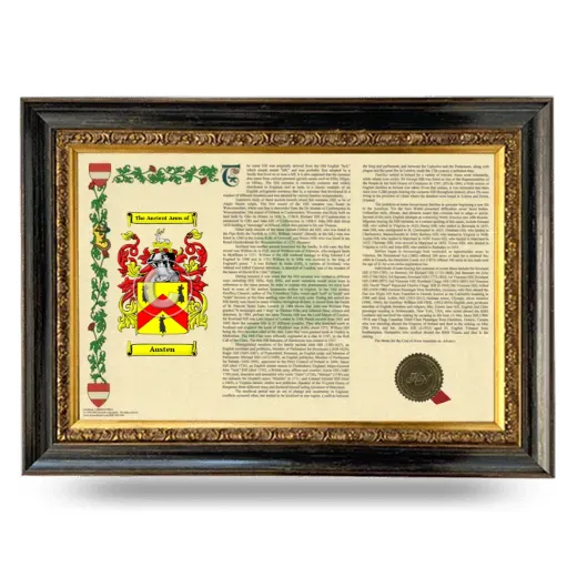 Austen Armorial Landscape Framed - Heirloom