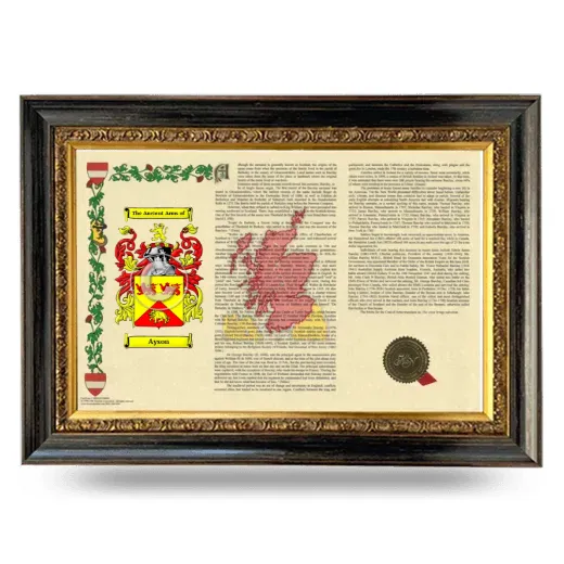 Ayson Armorial Landscape Framed - Heirloom