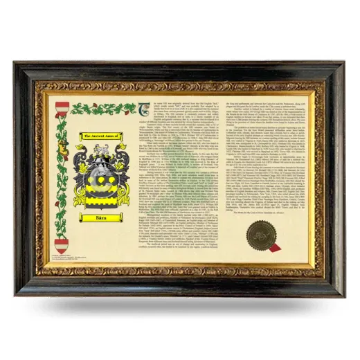 Bärn Armorial Landscape Framed - Heirloom